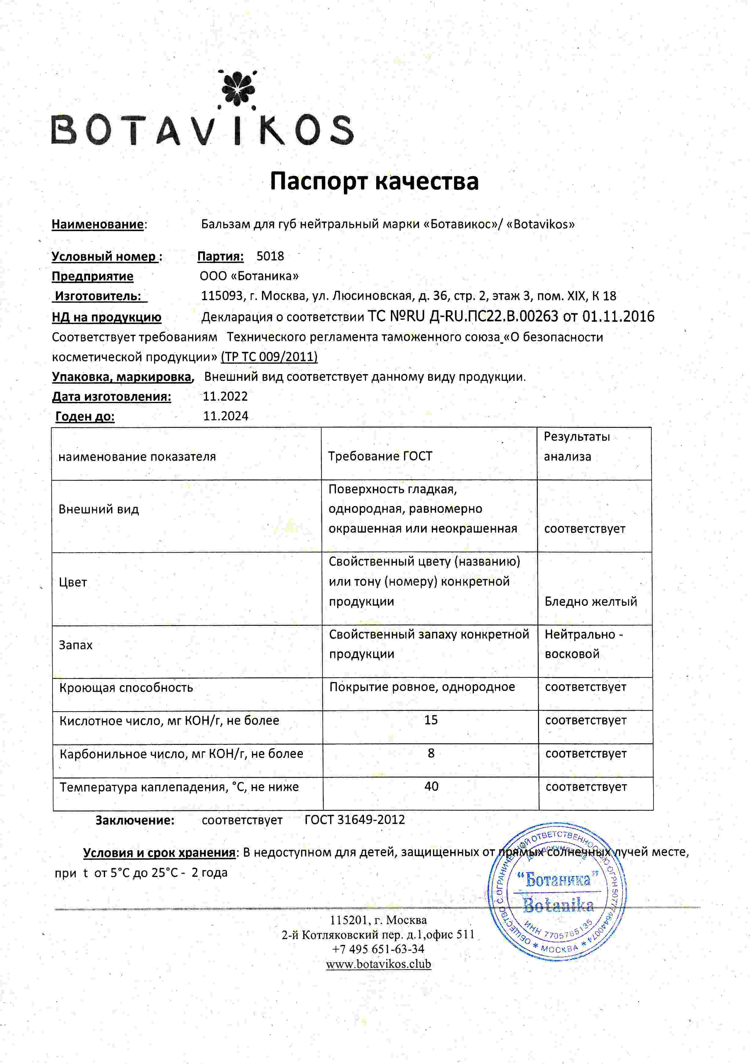 Паспорт №112022